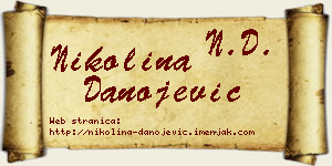 Nikolina Danojević vizit kartica